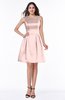 ColsBM Kassidy Pastel Pink Traditional Trumpet Scoop Sleeveless Bow Wedding Guest Dresses