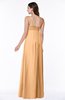 ColsBM Natalie Apricot Glamorous A-line Sleeveless Floor Length Ruching Plus Size Bridesmaid Dresses