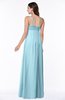 ColsBM Natalie Aqua Glamorous A-line Sleeveless Floor Length Ruching Plus Size Bridesmaid Dresses