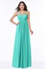 ColsBM Natalie Blue Turquoise Glamorous A-line Sleeveless Floor Length Ruching Plus Size Bridesmaid Dresses