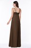 ColsBM Natalie Chocolate Brown Glamorous A-line Sleeveless Floor Length Ruching Plus Size Bridesmaid Dresses
