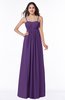 ColsBM Natalie Dark Purple Glamorous A-line Sleeveless Floor Length Ruching Plus Size Bridesmaid Dresses