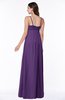 ColsBM Natalie Dark Purple Glamorous A-line Sleeveless Floor Length Ruching Plus Size Bridesmaid Dresses