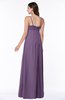 ColsBM Natalie Eggplant Glamorous A-line Sleeveless Floor Length Ruching Plus Size Bridesmaid Dresses