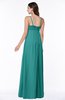 ColsBM Natalie Emerald Green Glamorous A-line Sleeveless Floor Length Ruching Plus Size Bridesmaid Dresses