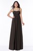 ColsBM Natalie Fudge Brown Glamorous A-line Sleeveless Floor Length Ruching Plus Size Bridesmaid Dresses