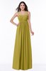 ColsBM Natalie Golden Olive Glamorous A-line Sleeveless Floor Length Ruching Plus Size Bridesmaid Dresses