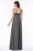 ColsBM Natalie Grey Glamorous A-line Sleeveless Floor Length Ruching Plus Size Bridesmaid Dresses