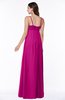ColsBM Natalie Hot Pink Glamorous A-line Sleeveless Floor Length Ruching Plus Size Bridesmaid Dresses