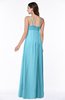 ColsBM Natalie Light Blue Glamorous A-line Sleeveless Floor Length Ruching Plus Size Bridesmaid Dresses
