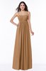 ColsBM Natalie Light Brown Glamorous A-line Sleeveless Floor Length Ruching Plus Size Bridesmaid Dresses