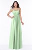 ColsBM Natalie Light Green Glamorous A-line Sleeveless Floor Length Ruching Plus Size Bridesmaid Dresses