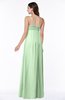 ColsBM Natalie Light Green Glamorous A-line Sleeveless Floor Length Ruching Plus Size Bridesmaid Dresses