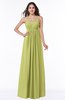 ColsBM Natalie Linden Green Glamorous A-line Sleeveless Floor Length Ruching Plus Size Bridesmaid Dresses
