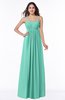 ColsBM Natalie Mint Green Glamorous A-line Sleeveless Floor Length Ruching Plus Size Bridesmaid Dresses