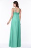 ColsBM Natalie Mint Green Glamorous A-line Sleeveless Floor Length Ruching Plus Size Bridesmaid Dresses