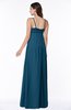 ColsBM Natalie Moroccan Blue Glamorous A-line Sleeveless Floor Length Ruching Plus Size Bridesmaid Dresses