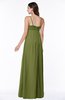 ColsBM Natalie Olive Green Glamorous A-line Sleeveless Floor Length Ruching Plus Size Bridesmaid Dresses