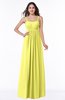 ColsBM Natalie Pale Yellow Glamorous A-line Sleeveless Floor Length Ruching Plus Size Bridesmaid Dresses
