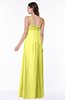 ColsBM Natalie Pale Yellow Glamorous A-line Sleeveless Floor Length Ruching Plus Size Bridesmaid Dresses
