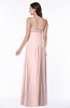 ColsBM Natalie Pastel Pink Glamorous A-line Sleeveless Floor Length Ruching Plus Size Bridesmaid Dresses