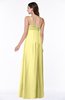 ColsBM Natalie Pastel Yellow Glamorous A-line Sleeveless Floor Length Ruching Plus Size Bridesmaid Dresses