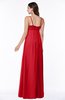 ColsBM Natalie Red Glamorous A-line Sleeveless Floor Length Ruching Plus Size Bridesmaid Dresses