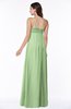 ColsBM Natalie Sage Green Glamorous A-line Sleeveless Floor Length Ruching Plus Size Bridesmaid Dresses