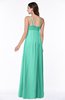 ColsBM Natalie Seafoam Green Glamorous A-line Sleeveless Floor Length Ruching Plus Size Bridesmaid Dresses
