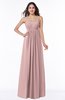 ColsBM Natalie Silver Pink Glamorous A-line Sleeveless Floor Length Ruching Plus Size Bridesmaid Dresses