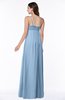 ColsBM Natalie Sky Blue Glamorous A-line Sleeveless Floor Length Ruching Plus Size Bridesmaid Dresses