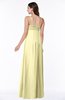 ColsBM Natalie Soft Yellow Glamorous A-line Sleeveless Floor Length Ruching Plus Size Bridesmaid Dresses