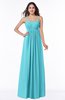 ColsBM Natalie Turquoise Glamorous A-line Sleeveless Floor Length Ruching Plus Size Bridesmaid Dresses