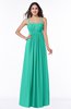 ColsBM Natalie Viridian Green Glamorous A-line Sleeveless Floor Length Ruching Plus Size Bridesmaid Dresses