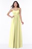 ColsBM Natalie Wax Yellow Glamorous A-line Sleeveless Floor Length Ruching Plus Size Bridesmaid Dresses