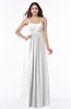 ColsBM Natalie White Glamorous A-line Sleeveless Floor Length Ruching Plus Size Bridesmaid Dresses