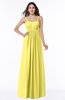 ColsBM Natalie Yellow Iris Glamorous A-line Sleeveless Floor Length Ruching Plus Size Bridesmaid Dresses