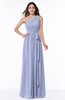 ColsBM Fiona Blue Heron Classic A-line Asymmetric Neckline Chiffon Floor Length Sash Plus Size Bridesmaid Dresses