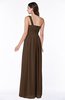 ColsBM Fiona Chocolate Brown Classic A-line Asymmetric Neckline Chiffon Floor Length Sash Plus Size Bridesmaid Dresses