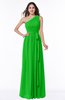 ColsBM Fiona Classic Green Classic A-line Asymmetric Neckline Chiffon Floor Length Sash Plus Size Bridesmaid Dresses