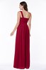 ColsBM Fiona Dark Red Classic A-line Asymmetric Neckline Chiffon Floor Length Sash Plus Size Bridesmaid Dresses