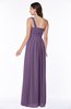 ColsBM Fiona Eggplant Classic A-line Asymmetric Neckline Chiffon Floor Length Sash Plus Size Bridesmaid Dresses