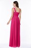ColsBM Fiona Fuschia Classic A-line Asymmetric Neckline Chiffon Floor Length Sash Plus Size Bridesmaid Dresses