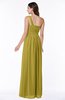 ColsBM Fiona Golden Olive Classic A-line Asymmetric Neckline Chiffon Floor Length Sash Plus Size Bridesmaid Dresses