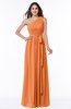 ColsBM Fiona Mango Classic A-line Asymmetric Neckline Chiffon Floor Length Sash Plus Size Bridesmaid Dresses
