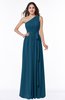 ColsBM Fiona Moroccan Blue Classic A-line Asymmetric Neckline Chiffon Floor Length Sash Plus Size Bridesmaid Dresses