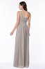 ColsBM Fiona Mushroom Classic A-line Asymmetric Neckline Chiffon Floor Length Sash Plus Size Bridesmaid Dresses
