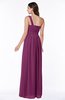 ColsBM Fiona Raspberry Classic A-line Asymmetric Neckline Chiffon Floor Length Sash Plus Size Bridesmaid Dresses