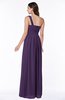 ColsBM Fiona Violet Classic A-line Asymmetric Neckline Chiffon Floor Length Sash Plus Size Bridesmaid Dresses