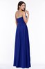 ColsBM Lily Electric Blue Plain A-line Strapless Chiffon Ruching Plus Size Bridesmaid Dresses